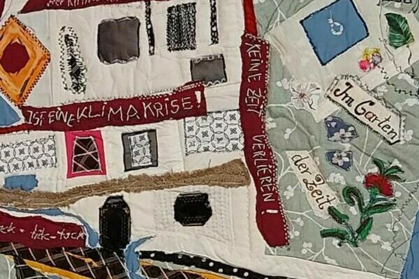 "Schne neue Welt", 2023, Textilarbeit, Elv. A. Struber