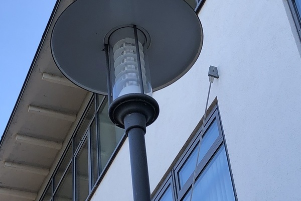 Lampenschirm einer Straßenleuchte Lampenschirm einer Straßenleuchte