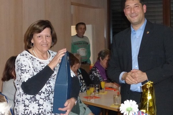 Hannelore Lübben und Bürgermeister Hollemann Hannelore Lübben und Bürgermeister Hollemann