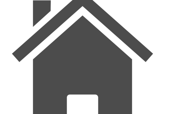 Ein graues Haus als Symbol Ein graues Haus als Symbol