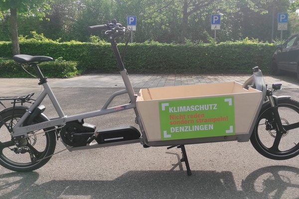 E-Lastenrad "Gunnar" der Gemeinde Denzlingen E-Lastenrad "Gunnar" der Gemeinde Denzlingen