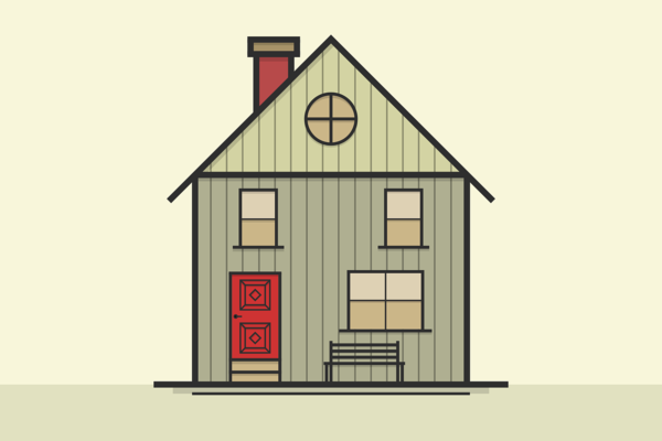Zeichnung eines Hauses Zeichnung eines Hauses