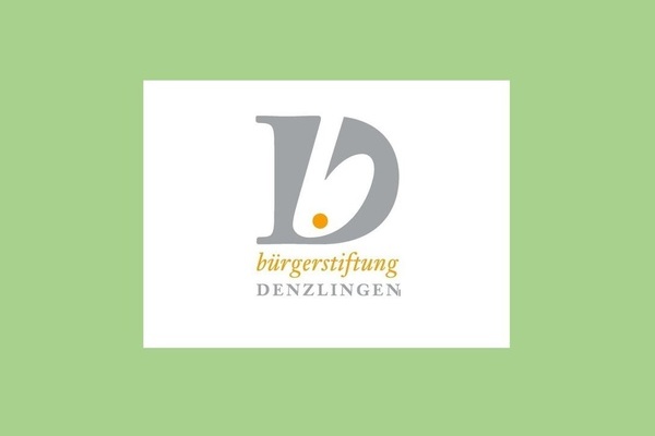 Logo der Brgerstiftung Denlzingen auf grnem Hintergrund