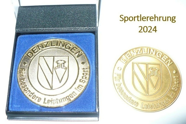 Medaille zur Sportlerehrung Gemeinde Denzlingen Medaille zur Sportlerehrung Gemeinde Denzlingen