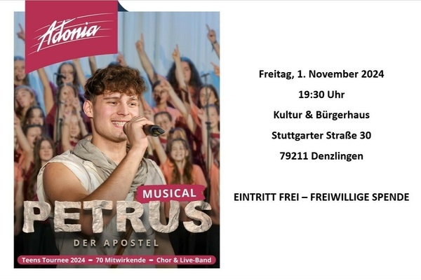 Flyer Adonia Musical Flyer Adonia Musical