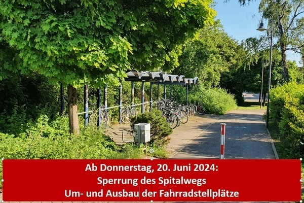 Spitalweg Denzlingen weiße Schrift auf rotem Untergrund