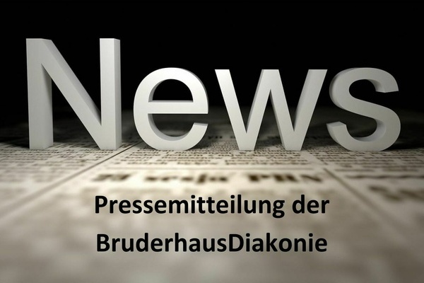 News - Pressemitteilung der BruderhausDiakonie - Schwarze Schrift auf grauem Untergrund