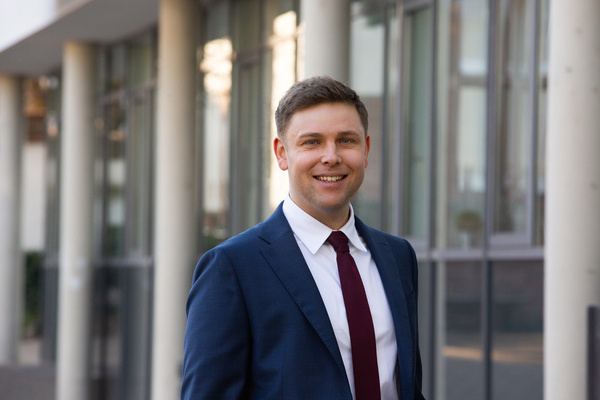 Fabian Egle, B&uuml;rgermeister der Gemeinde Denzlingen. Foto: Fabian Egle.