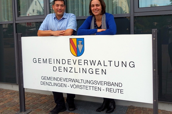 Bürgermeister Hollemann und Diana Sträuber Bürgermeister Hollemann und Diana Sträuber