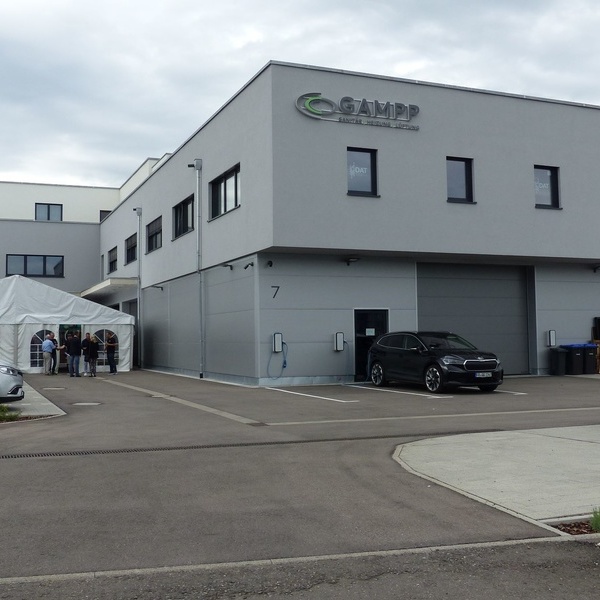 Das neue GAMPP-Firmengebäude in der Marie-Curie- Straße 7 ind Denzlingen