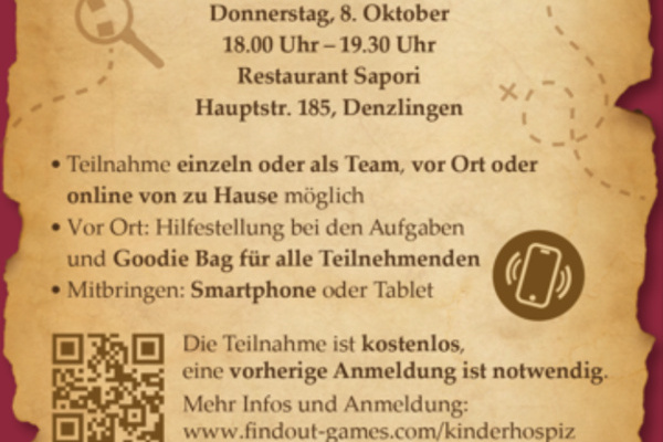 Plakat Malteser-R�tsel - Schatzkarte mit Infos zur Veranstaltung